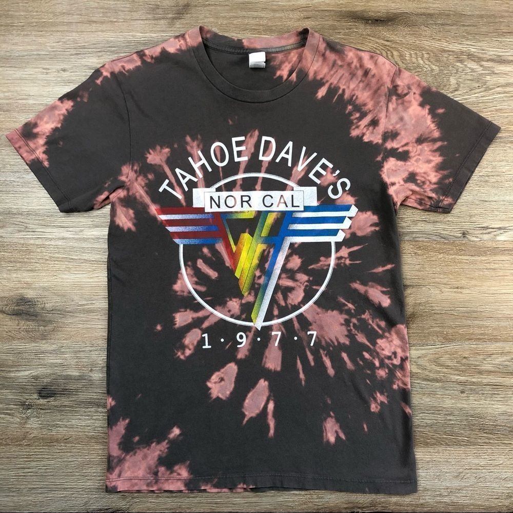 Tahoe Dave’s Norcal Reverse Tie-Dye T-Shirt sz S